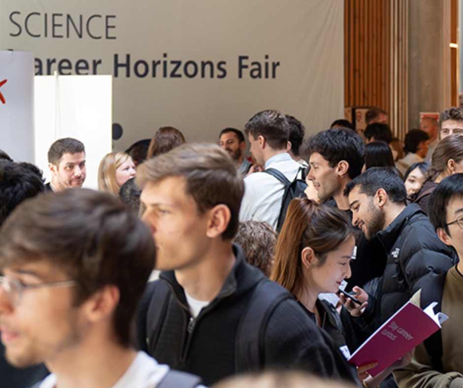 Stident at Science career horizons event